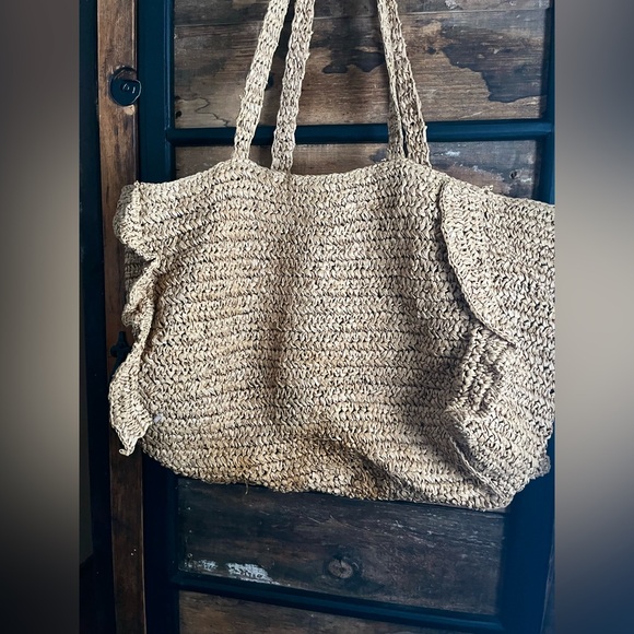 Natural Woven Tote Bag - Picture 5 of 5